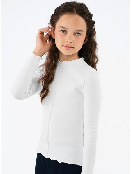 Блузка Девочкам Россия Белый Без рисунка (фото 1)