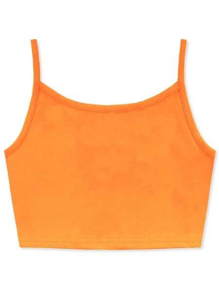 Топ Девочкам Юлала Оранжевый Без рисунка (фото 1)
