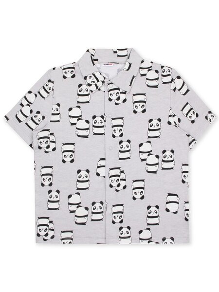 Рубашка Мальчикам Юлала Серый Панды (фото 1)