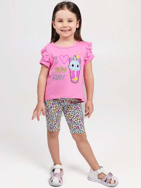 Комплект Девочкам Юлала Розовый Котик (фото 1)