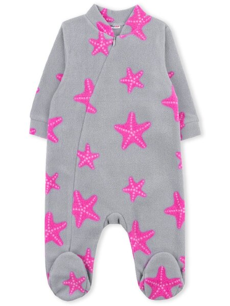 Комбинезон Новорождённым Юлала Серый; Розовый Звёзды (фото 1)