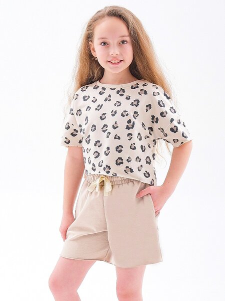 Комплект Девочкам Юлала Бежевый Леопард (фото 1)