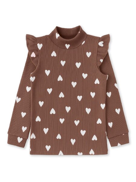 Водолазка Девочкам Юлала Коричневый Сердечки (фото 1)