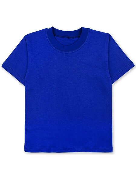 Футболка Мальчикам Юлала Ультрамарин Без рисунка (фото 1)