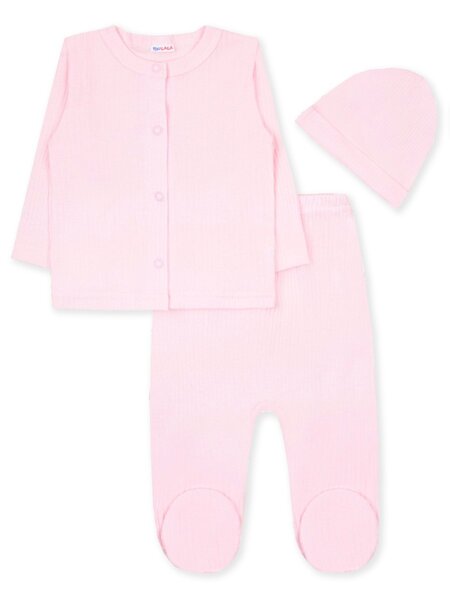 Комплект Новорождённым Юлала Розовый светлый Без рисунка (фото 1)