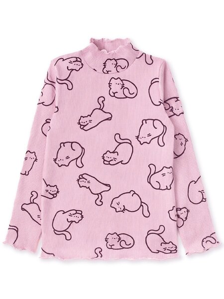 Водолазка Девочкам Юлала Розовый Котики (фото 1)