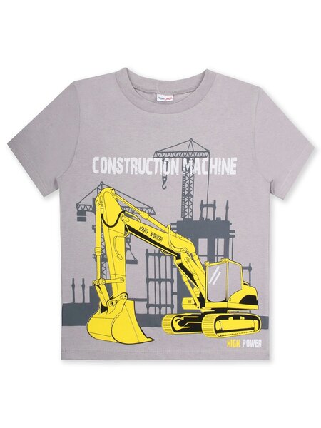 Футболка Мальчикам Юлала Серый Техника (фото 1)