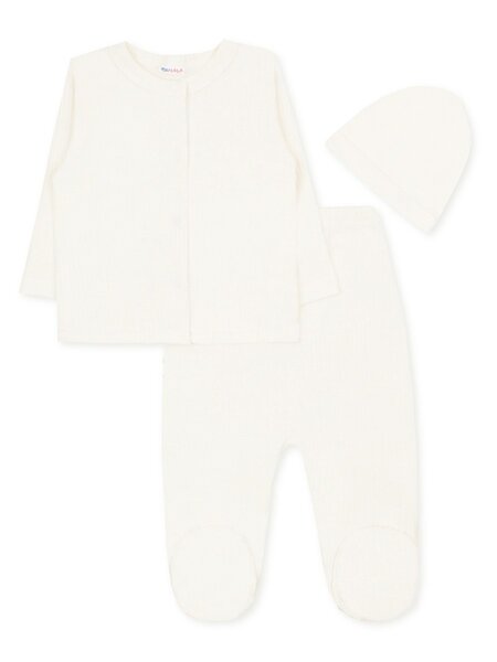 Комплект Новорождённым Юлала Молочный Без рисунка (фото 1)