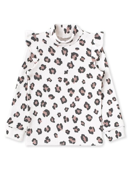 Водолазка Девочкам Юлала Молочный Леопард (фото 1)