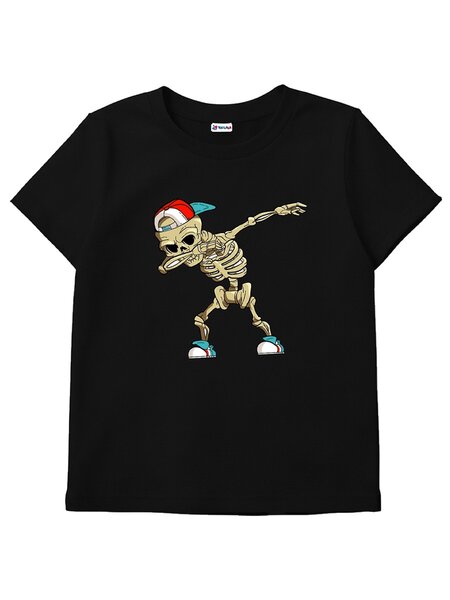Футболка Мальчикам Юлала Чёрный Скелет (фото 1)
