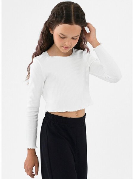 Топ Девочкам Юлала Белый Без рисунка (фото 1)