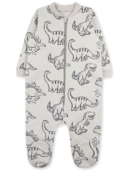 Комбинезон Новорождённым Юлала Серый Динозаврики (фото 1)