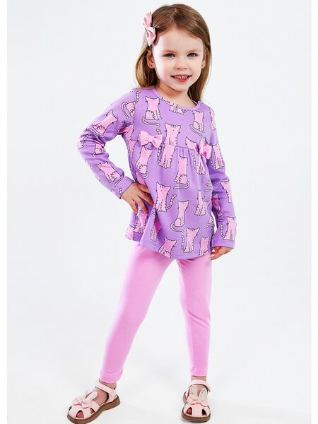 Костюм Девочкам Юлала Сиреневый; Розовый Котики (фото 1)