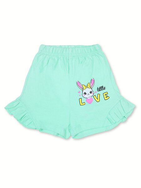 Шорты Девочкам Bonito Мятный Зайка (фото 1)