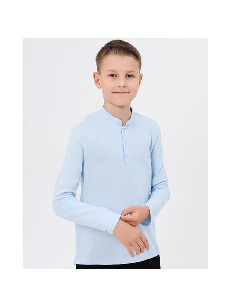 Поло Мальчикам Юлала Голубой Без рисунка (фото 1)