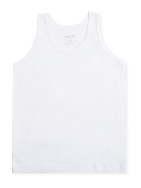 Майка Мальчикам Takro Белый Без рисунка (фото 1)