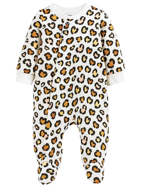 Комбинезон Новорождённым Юлала Молочный Леопард (фото 1)