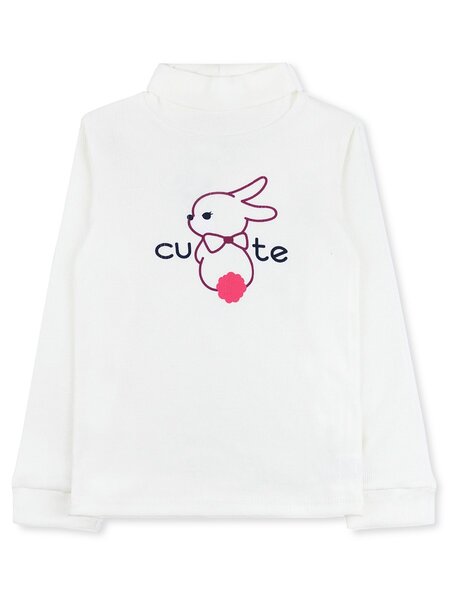 Водолазка Девочкам Юлала Молочный Зайка (фото 1)