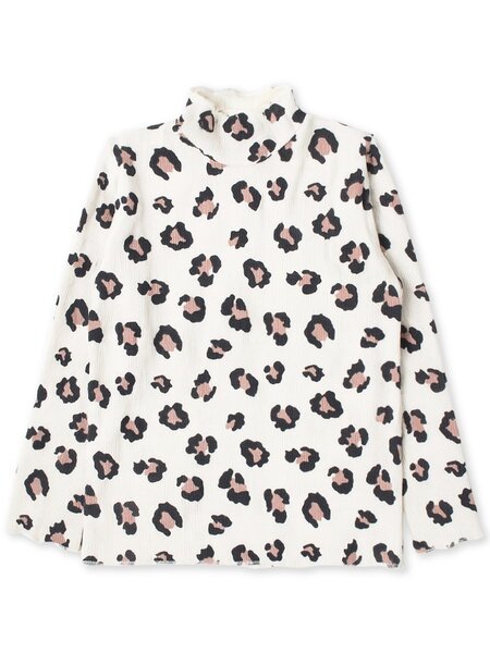 Водолазка Девочкам Юлала Молочный Леопард (фото 1)