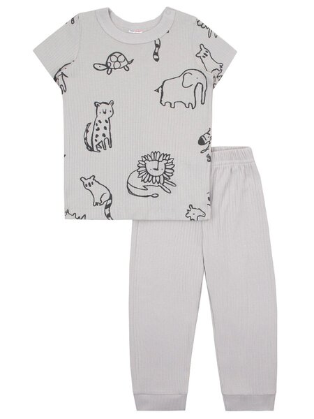 Комплект Новорождённым Юлала Серый Зверята (фото 1)