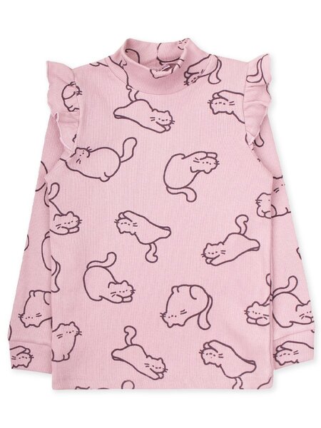 Водолазка Девочкам Юлала Пудра Котики (фото 1)