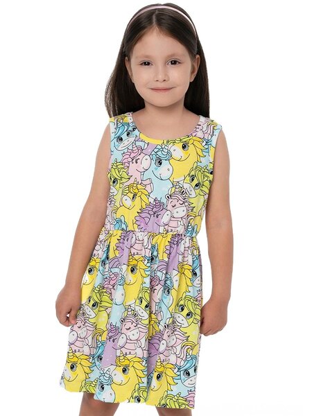 Сарафан Девочкам Юлала Мультиколор Единороги (фото 1)