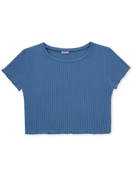 Топ Девочкам Юлала Серо-синий Без рисунка (фото 1)