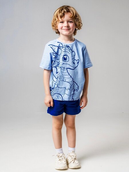 Костюм Мальчикам Юлала Голубой; Синий Дракончик (фото 1)