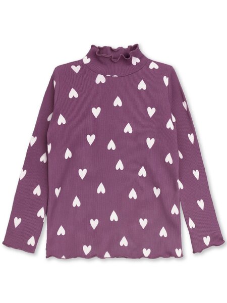 Водолазка Девочкам Юлала Лиловый Сердечки (фото 1)