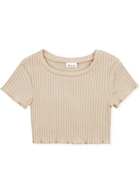 Топ Девочкам Юлала Бежевый Без рисунка (фото 1)
