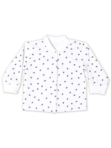 Кофточка Новорождённым Россия Белый Сердечки (фото 1)