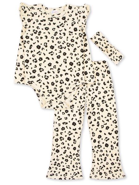 Комплект Новорождённым Юлала Экрю Леопард (фото 1)