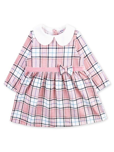 Платье Девочкам Юлала Белый; Розовый Клетка (фото 1)