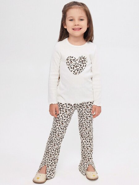Костюм Девочкам Юлала Молочный Леопард (фото 1)