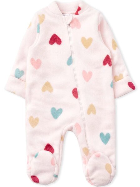Комбинезон Новорождённым Юлала Розовый светлый Сердечки (фото 1)