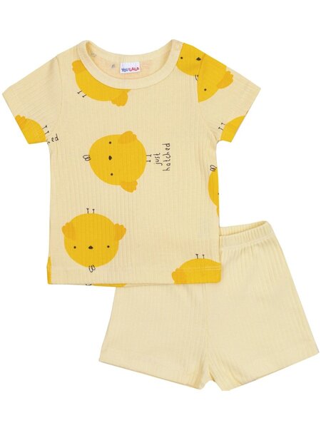 Комплект Новорождённым Юлала Жёлтый светлый Цыплята (фото 1)