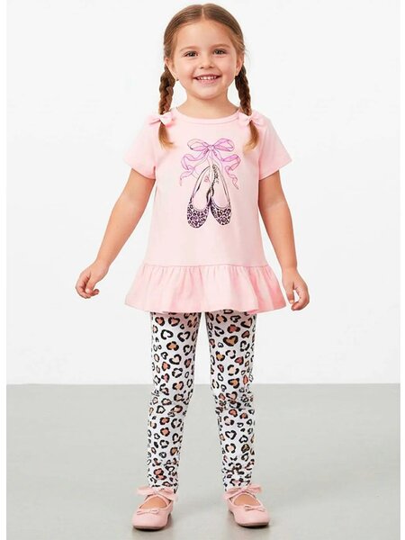 Комплект Девочкам Юлала Розовый; Белый Туфельки (фото 1)