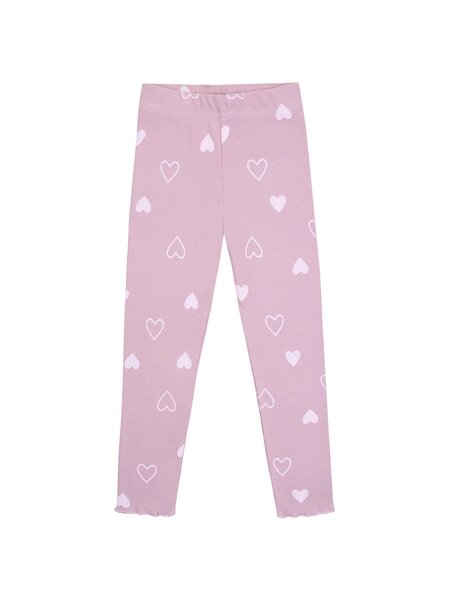 Лосины Девочкам Юлала Пудра Сердечки (фото 1)