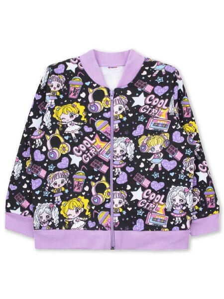 Толстовка Девочкам Юлала Чёрный; Сиреневый Девочки (фото 1)