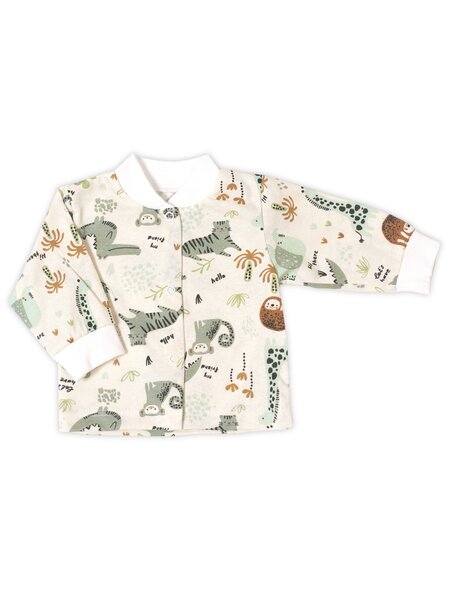 Кофточка Новорождённым Россия Бежевый светлый Зверята (фото 1)