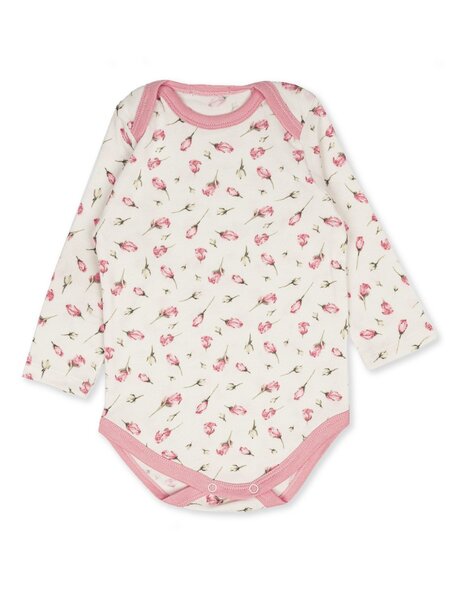 Боди Новорождённым Армения Молочный Цветы (фото 1)