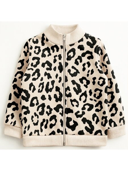 Толстовка Девочкам Юлала Бежевый Леопард (фото 1)