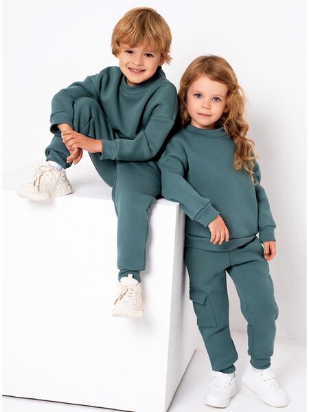 Костюм Мальчикам Юлала Хаки тёмный Без рисунка (фото 1)