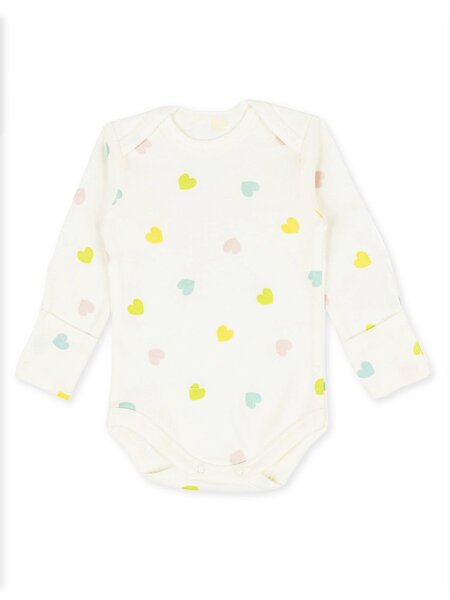 Боди Новорождённым Армения Молочный Сердечки (фото 1)