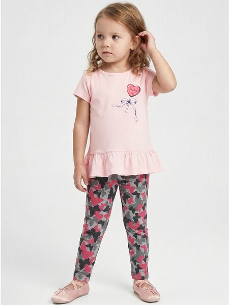 Комплект Девочкам Юлала Розовый светлый; Серый Сладости (фото 1)