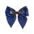 Бант на заколке Девочкам Baby`s joy Чернильный Без рисунка (фото 2)