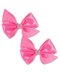 Бантик на резинке, 2 шт. Девочкам Baby`s joy Розовый яркий Без рисунка (фото 1)