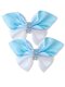 Бантик на зажиме, 2 шт Девочкам Baby`s joy Белый; Голубой Бантик (фото 1)