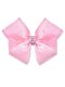 Бант на резинке Девочкам Baby`s joy Розовый Цветы (фото 1)