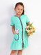 Халат Девочкам Bonito Мятный Кошка (фото 1)